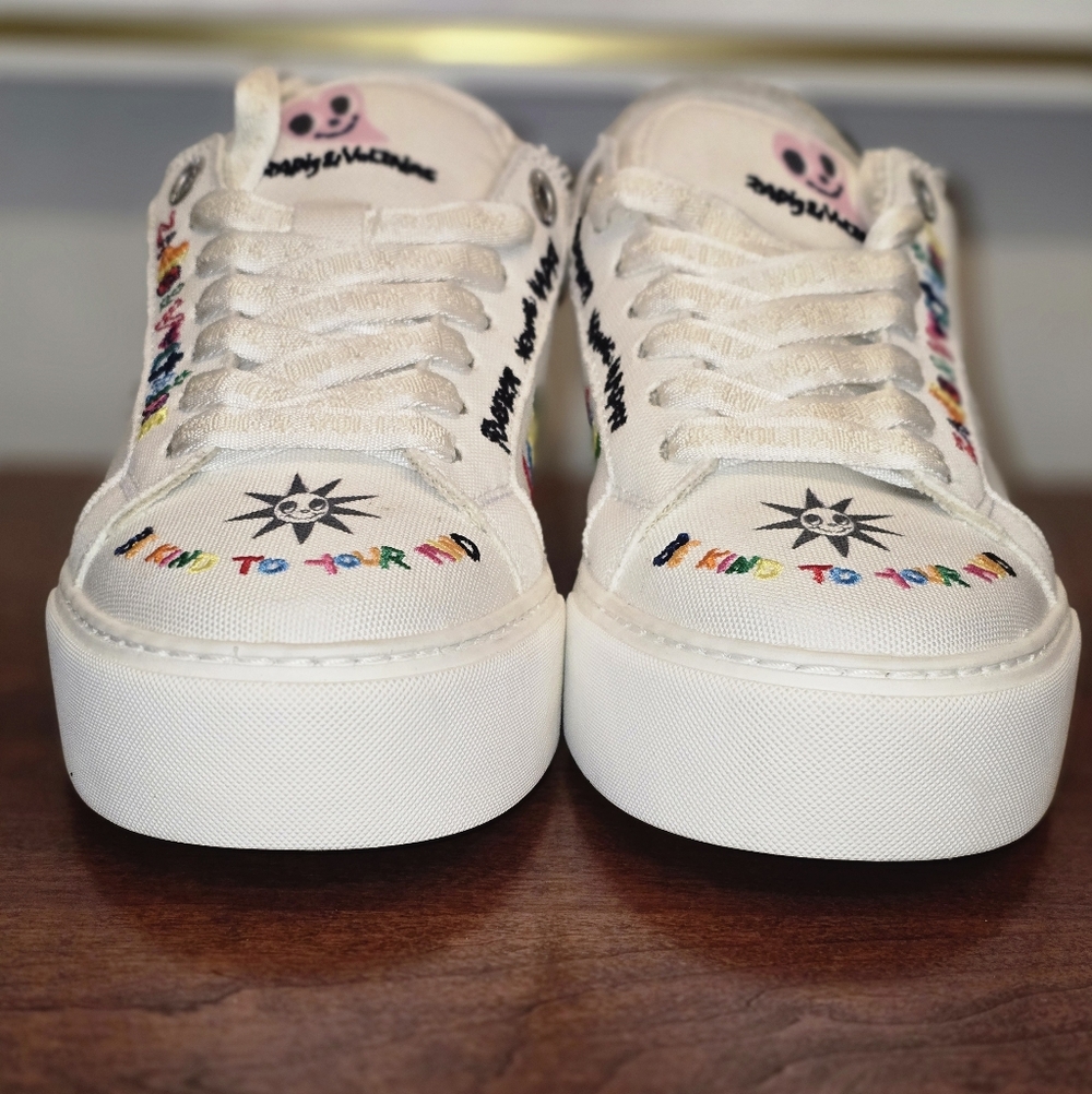 Zadig & Voltaire White Sneakers with Colorful Embroidery - Picture 6 of 10
